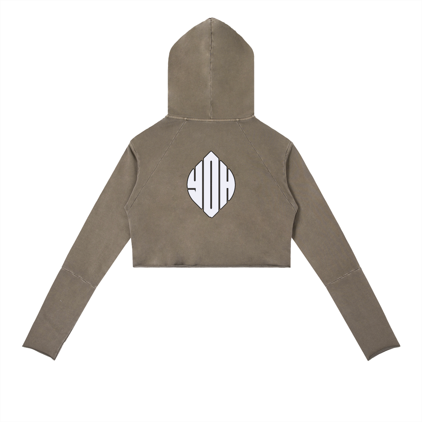 Vintage Washed Raw Edge Hoodie