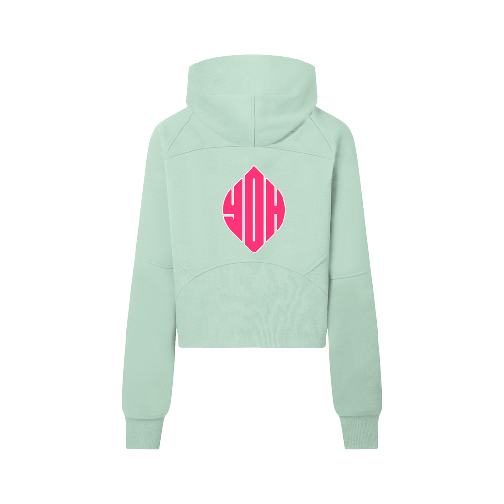 Cropped Half-Zip Hoodie