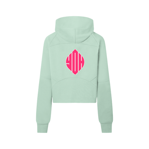Cropped Half-Zip Hoodie