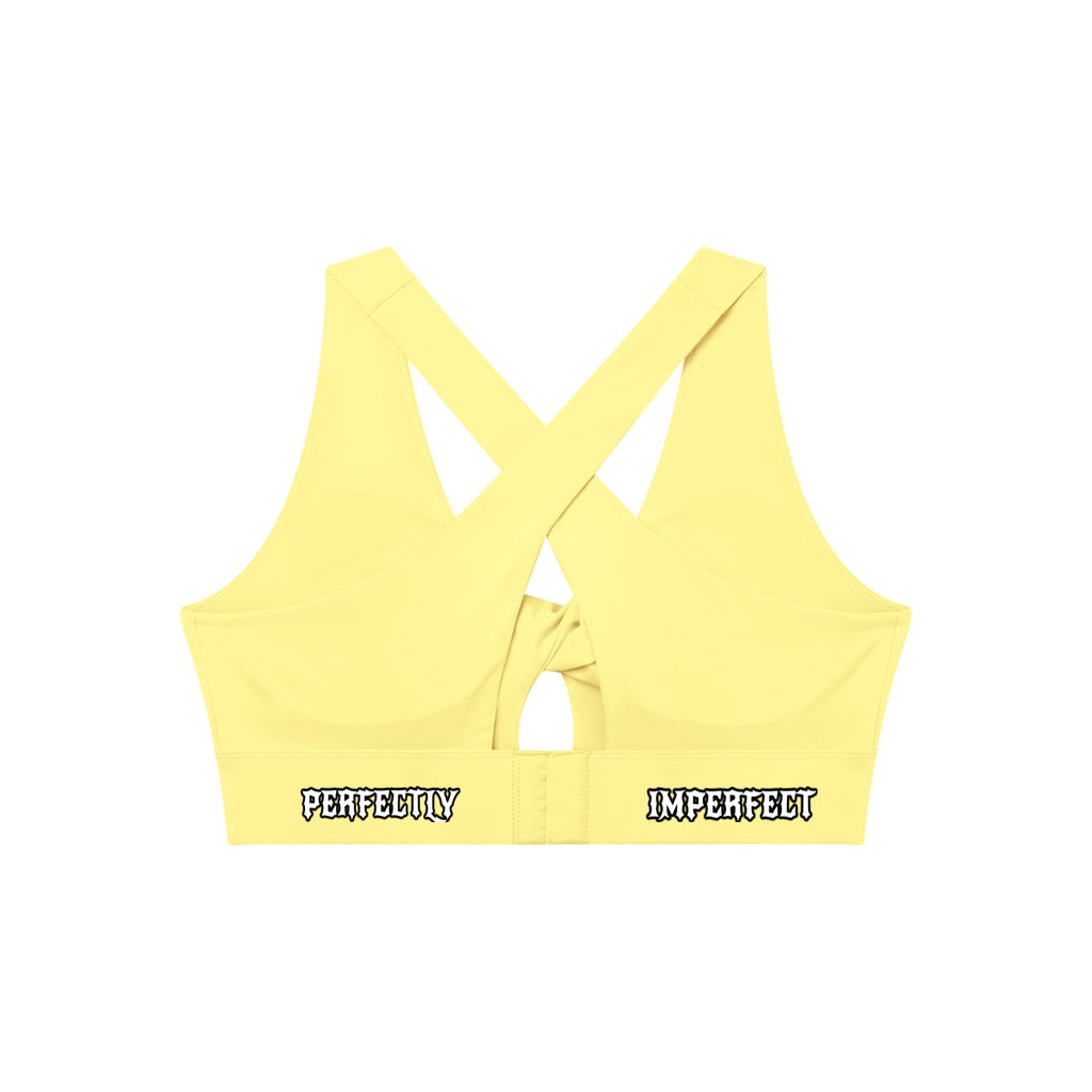 Women's Twist Front V-Neck Sports Bra