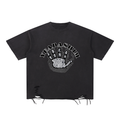 Snow Washed Raw-Hem T-Shirt