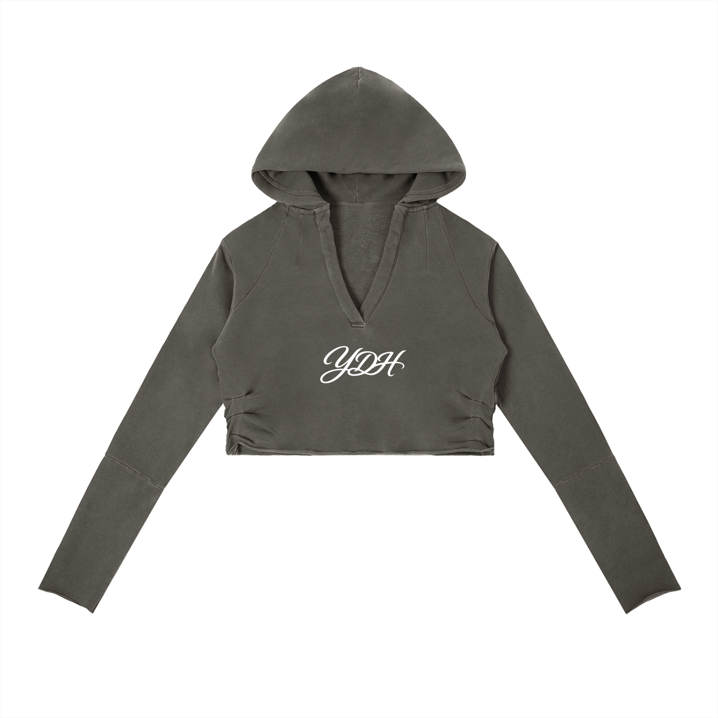 Vintage Washed Raw Edge Hoodie