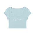Women's Slim Cap Sleeve Crop T-Shirt
