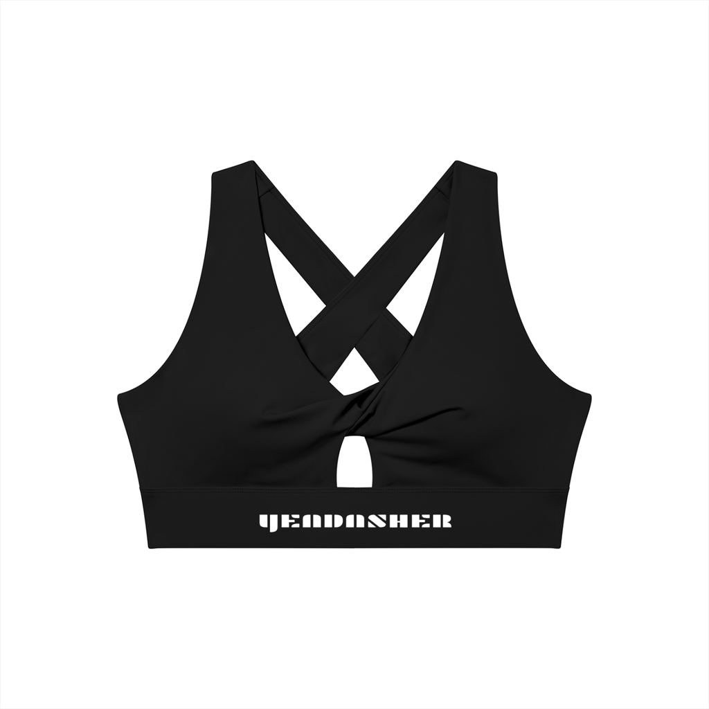 Women's Twist Front V-Neck Sports Bra