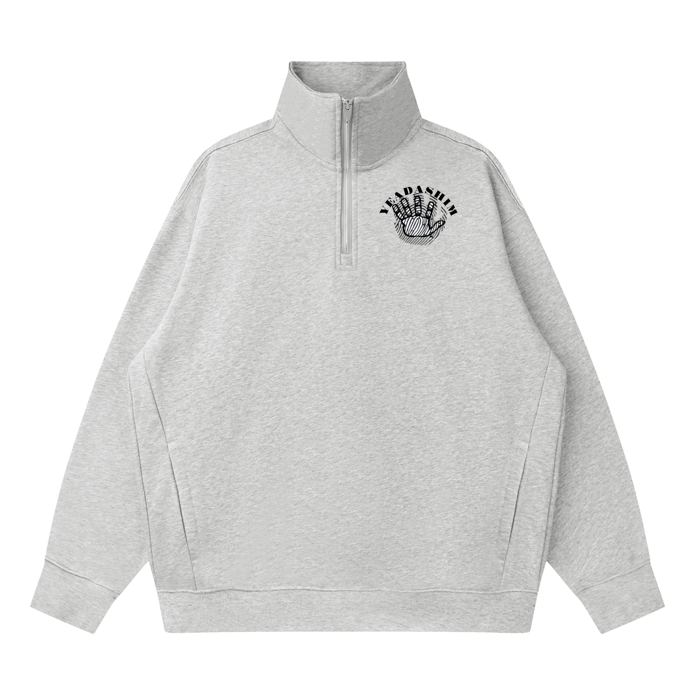 Quarter-Zip Drop Shoulder Sweatshirt