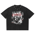 Unisex Washed Boxy Studded T-Shirt