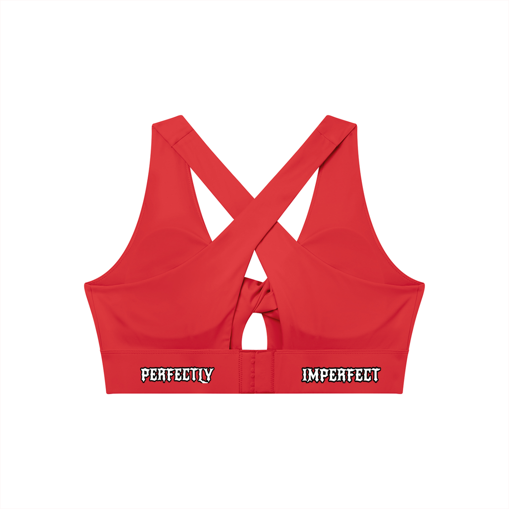 Women's Twist Front V-Neck Sports Bra