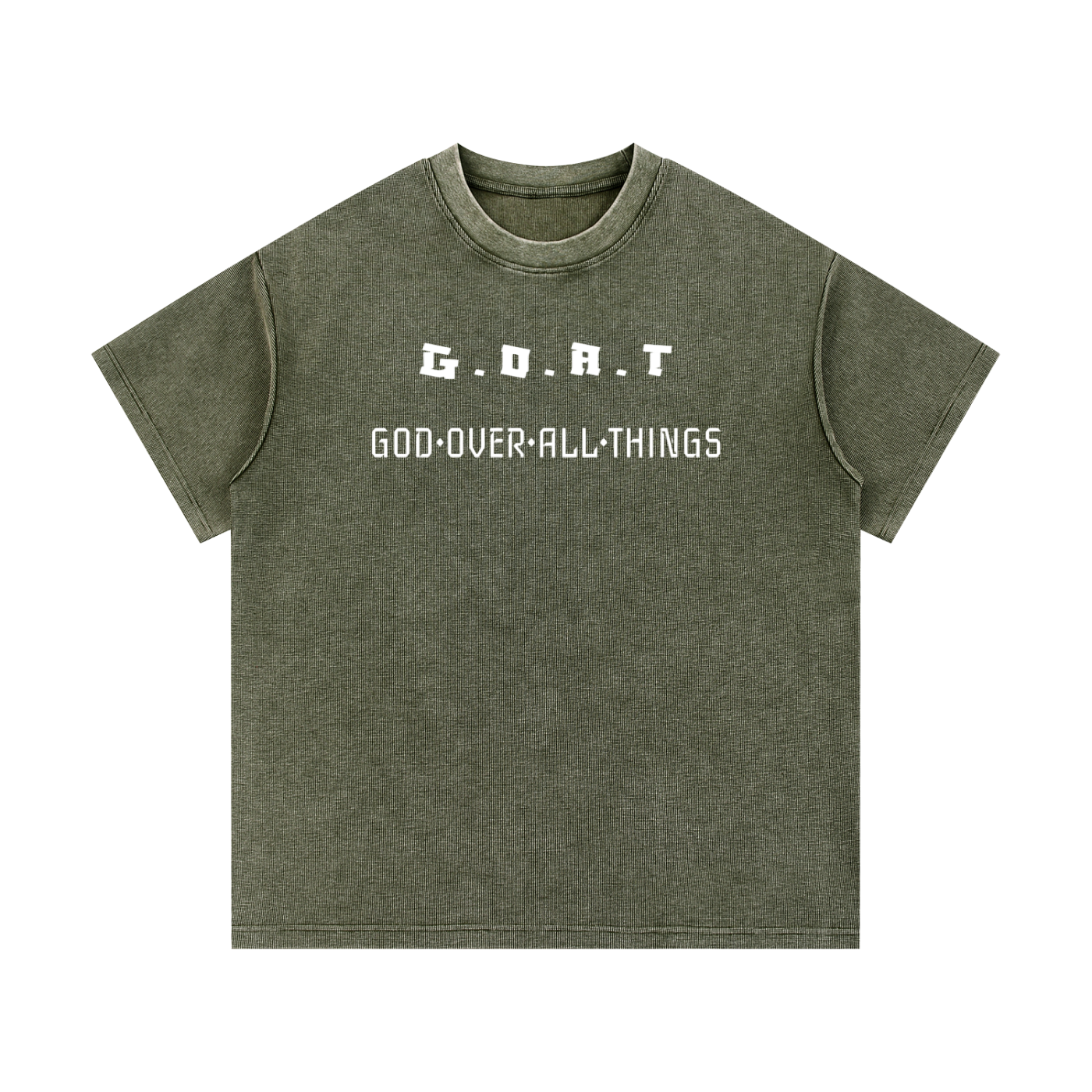 G.O.A.T Mineral Wash Waffle Knit T-Shirt